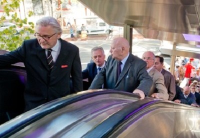 André Santini inaugure les escaliers mécaniques d’Issy